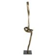 Charlie Sculpture - Antique Brass Metal - Abstract
