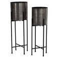 Clyde Planter - Nickel - Floor Standing - Set of 2