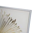 Sunburst Wall Art - Golden Foiled Canvas - Square