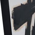 Impasto Wall Art - Black Brushstrokes - Canvas - Set of 2