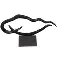 Isla Sculpture - Black Metal - Large - Abstract