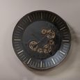 Palladium Wall Clock - Black and Gold Cogs - Round - Small