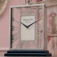 Skeletal Mantel Clock - Silver and Metal