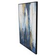 Urbanite Wall Art - Blue Distressed - Framed Canvas