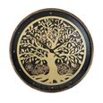 Viking Wall Clock - Gold Tree Cogs - Round