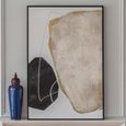 Abstract Wall Art - White and Neutral - Canvas