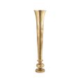 Vase - Light Gold - Fluted Metal