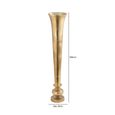Vase - Light Gold - Fluted Metal