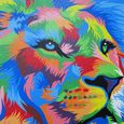 Lion Multi-Coloured Wall Art - Resin