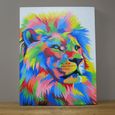 Lion Multi-Coloured Wall Art - Resin