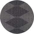 Eagean Round Rug - EAG2348 - Black - 160cm x 160cm