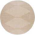 Eagean Round Rug - EAG2419 - Brown - 160cm x 160cm