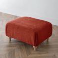 Manhattan Apricot Fabric Footstool