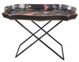 Meerut Black Lyre Bird Design Tray Stand