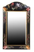 Meerut Black Lyre Bird Design Wall Mirror