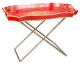 Meerut Red Floral Design Tray Stand