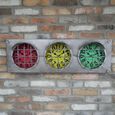 Traffic Light Clock - Set of 2 - Metal
