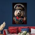 Military Dog Tempered Glass Wall Art