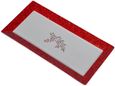 A Christmas Wish 2 Platter - White, Black and Red - Bone China - Set of 4