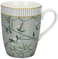 Alice Bell Collection Mugs - Light Green - Bone China - Set of 6