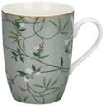Alice Bell Collection Mugs - Light Green - Bone China - Set of 6