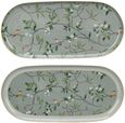 Alice Bell Platter - Light Green - Bone China - Set of 2