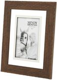 Aria Photo Frame - Brown - 4 x 6 - Set of 4