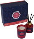 Festive Night Gift Set - Blue and Red Wood - Set of 8