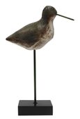 Medium Bird Sculpture - Dark Brown and Black