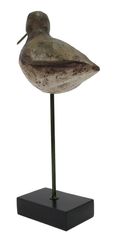 Medium Bird Sculpture - Dark Brown and Black