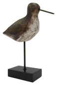 Small Bird Sculpture - Dark Brown and Black