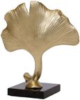 Ginkgo Metal Leaf - Black and Gold - Large