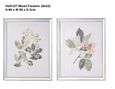 Mixed Green and Grey Flowers Photo Frame - Set of 2