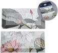 Natures Bloom 2 Platter - White, Grey and Pink - Bone China - Set of 4