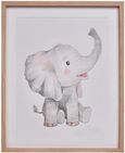 Nelly the Elephant Photo Frame - Off White and Brown - Set of 2