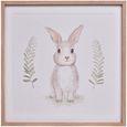 Some Bunny Loves You Photo Frame - Off White and Brown Oak Wood - Set of 2