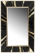 Vesna Wall Mirror - Black and Gold - Rectangular