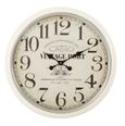 Vintage Port Cream Wall Clock - Round - Dia 63cm - Set of 2