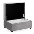 Mirabel Footstool - Grey Fabric