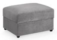 Mirabel Footstool - Grey Fabric