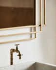 Brass Metal Frame Wall Mirror