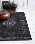 Grand Black Woven Rug - 240cm x 160cm