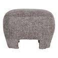 Nazare Pouf - Grey Fabric