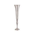 Vase - Nickel - Fluted Metal - Large