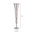 Vase - Nickel - Fluted Metal - Large
