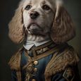 Royal Dog Tempered Glass Wall Art