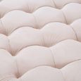 Suri Footstool - Round - Pink Tufted