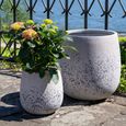 Sutton Fiberclay Pot - Grey - Set of 2