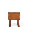 Sylvia Bench - Brown Leather - Hall