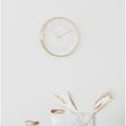 Takamaka Wall Clock - Round - Gold Metal